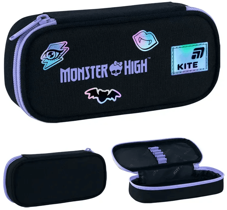 Пенал "Kite" Monster High 1від.,м'який №MH26-662 — купити | Канцелярський Сад