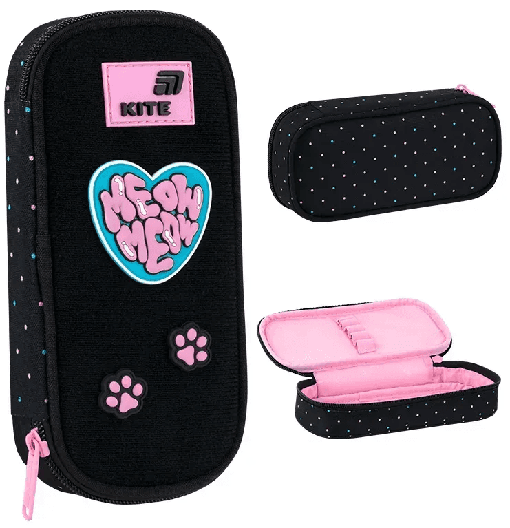 Пенал "Kite" Pretty Kitty 1від.,м'який №K26-662-1 — купити | Канцелярський Сад