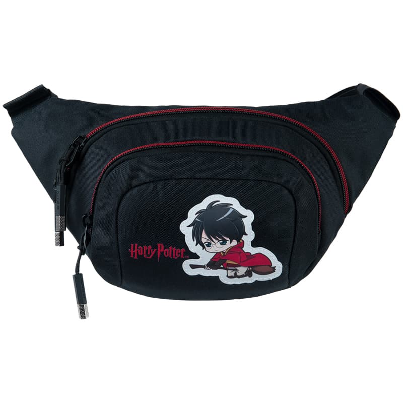 Сумка на пояс "Kite" Education teens Harry Potter 2від. чорна №HP23-1007 — купити | Канцелярський Сад