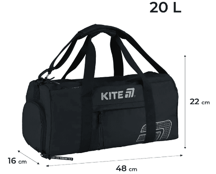 Сумка спортивна "Kite" Education teens 2від. 3карм. №K25-2530-1 — фото 3