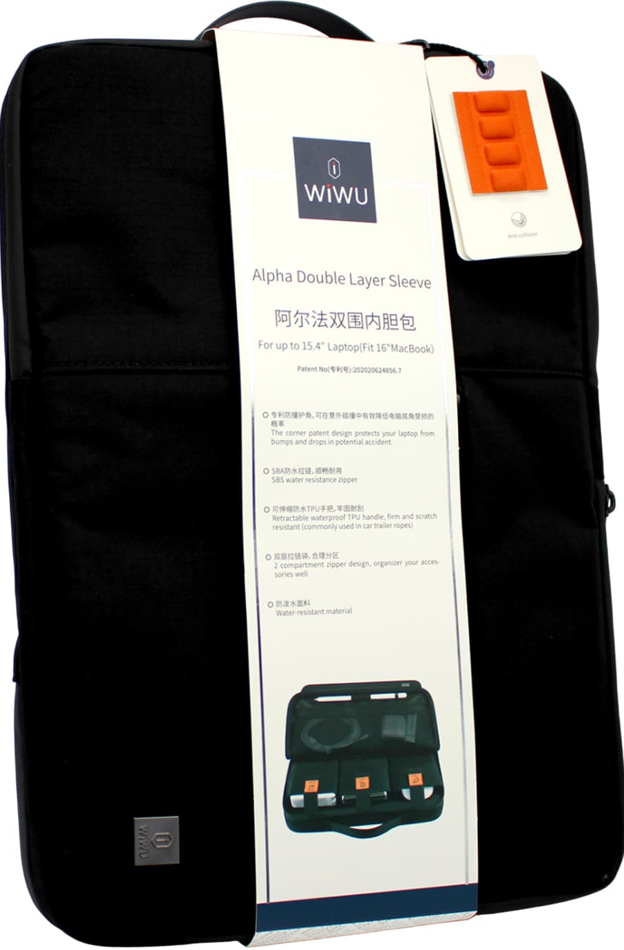 Сумка для ноутбука "WIWU" Alpha Double Layer Sleeve 16" black/Breidon — купити | Канцелярський Сад