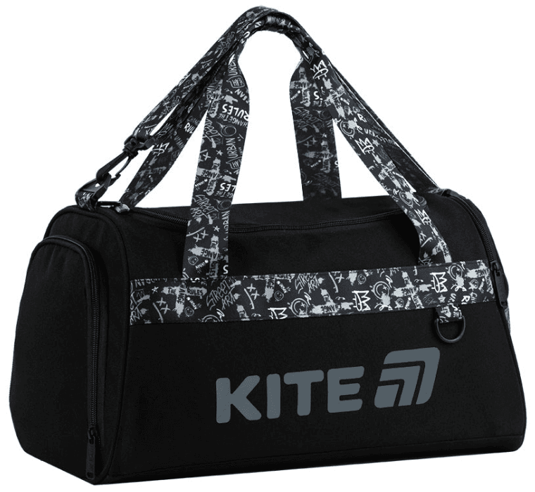 Сумка спортивна "Kite" 2505 No Rules 1від.,3карм. №K26-2505-2 — купити | Канцелярський Сад