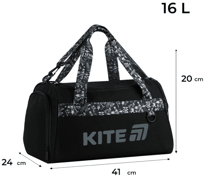 Сумка спортивна "Kite" 2505 No Rules 1від.,3карм. №K26-2505-2 — фото 3
