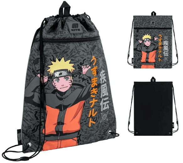 Сумка для взуття "Kite" 601M Naruto Shippuden-2 1від.,1карм. №NR25-601M-2 — купити | Канцелярський Сад