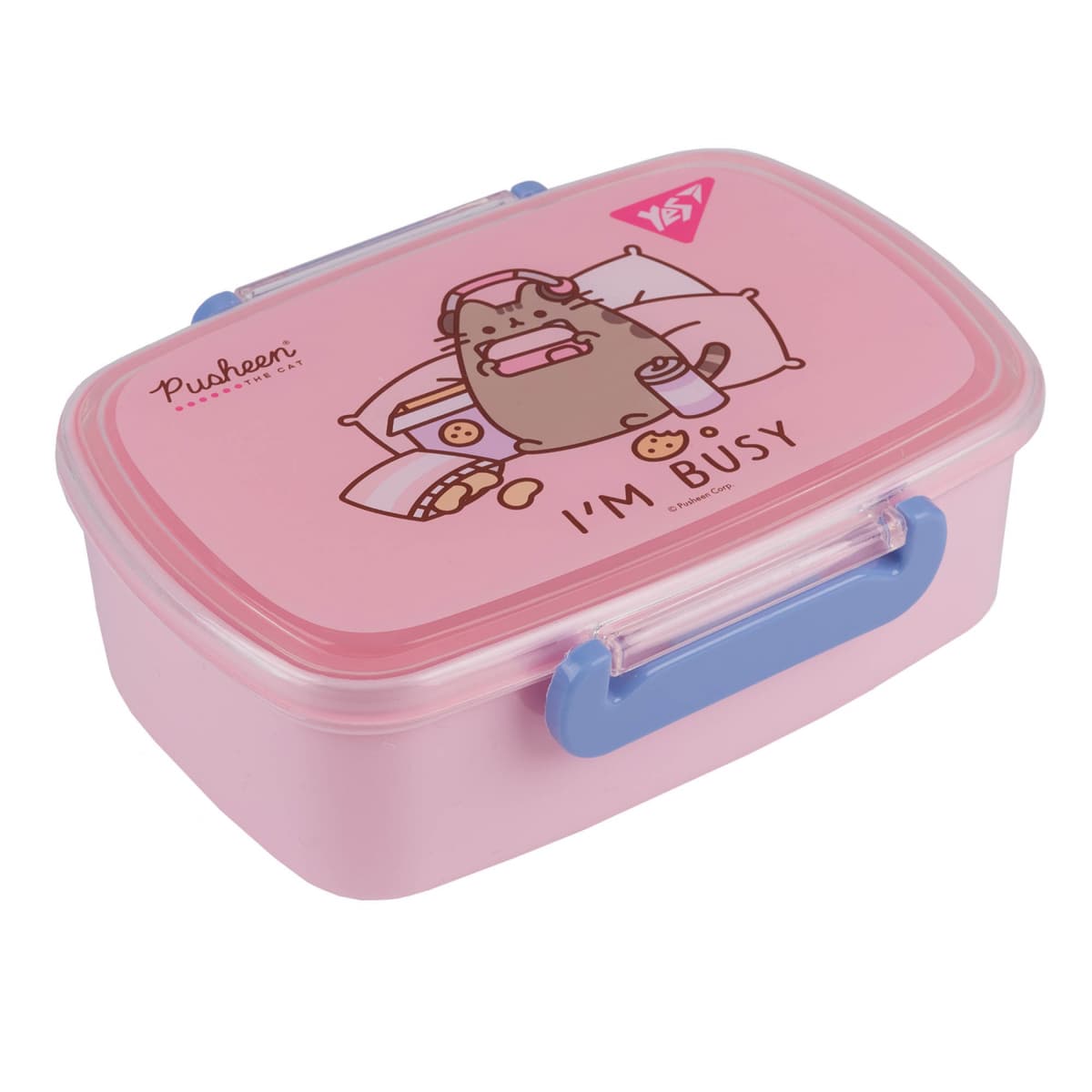 Ланч бокс пласт. "Yes" 750мл Pusheen рожевий №708367 — купити | Канцелярський Сад