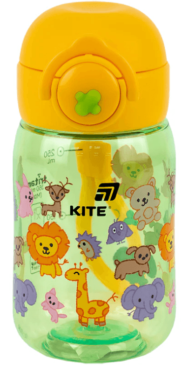 Пляшка для води пласт. "Kite" 360мл Zoo №K25-1235-3 — купити | Канцелярський Сад