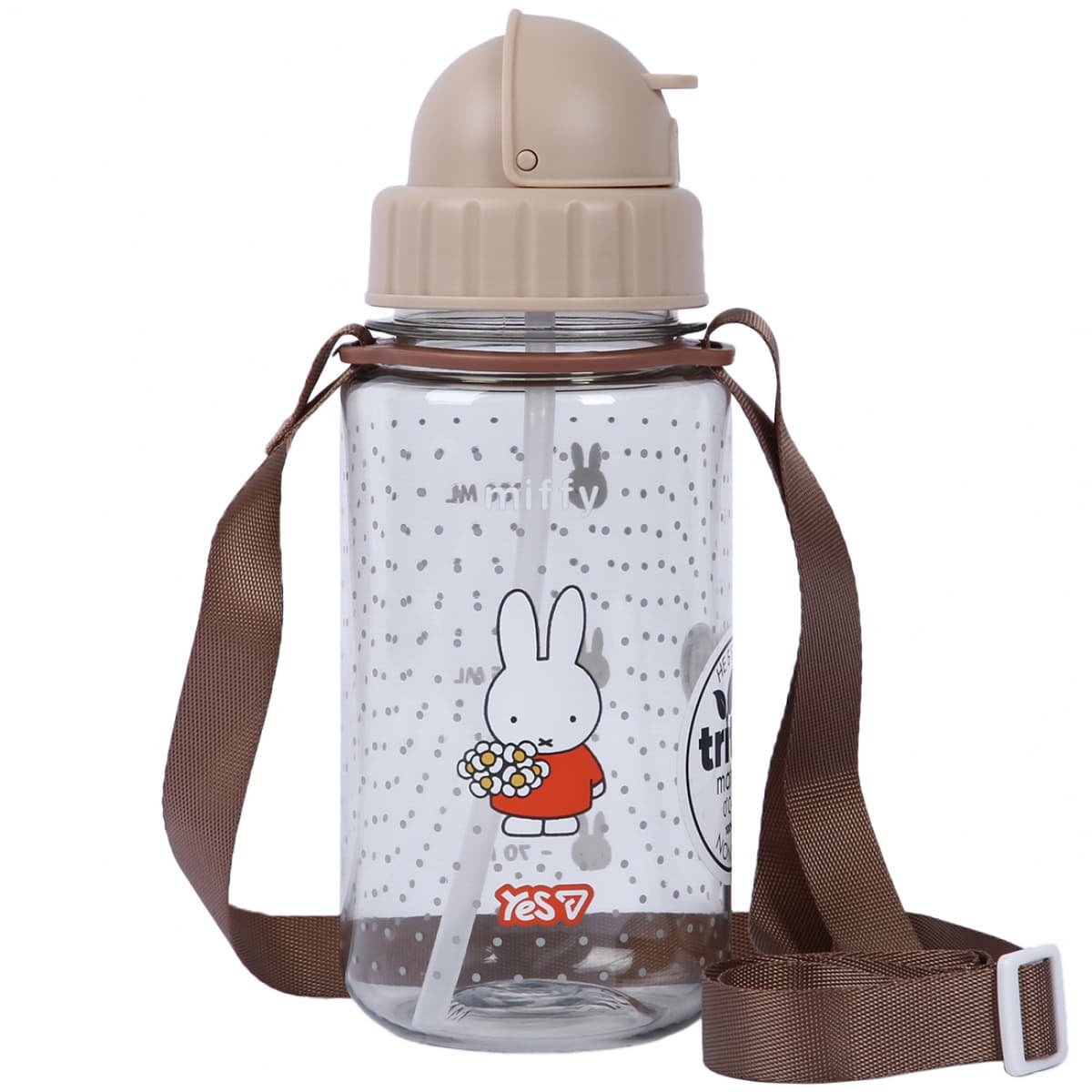 Пляшка для води пласт. "Yes" 360мл Miffy №708839 — фото товару | Канцелярський Сад