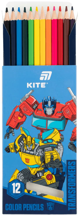 Олівці кольор. 12 кольор. "Kite" №TF26-051 Transformers — фото 3