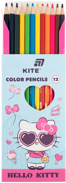 Олівці кольор. 12 кольор. "Kite" №HK26-051 Hello Kitty — фото 3