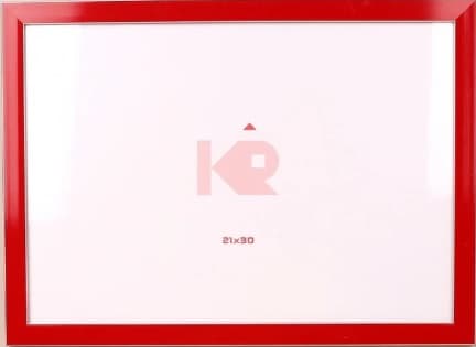 Фоторамка "DL" 21х30 №DL-145 червона з білою окантовкою — купити | Канцелярський Сад