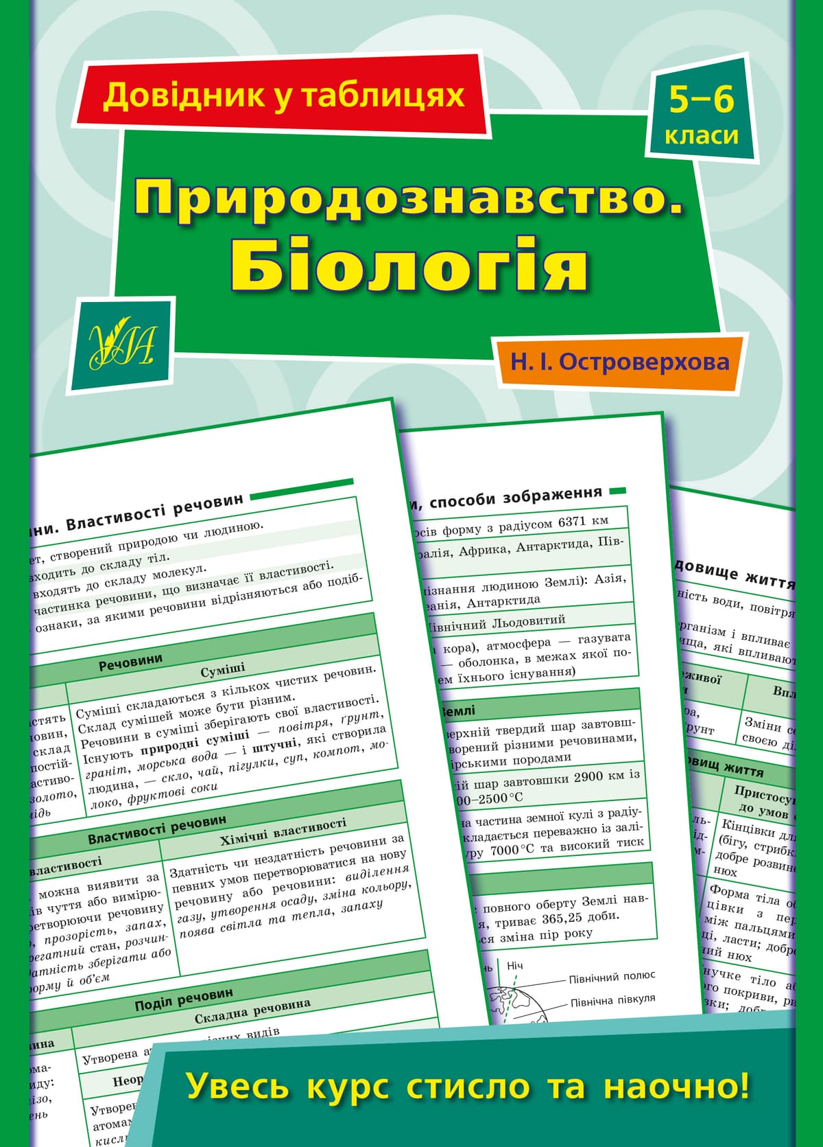 Книжка А5 "Довідник у таблицях. Природознавство. Біологія" 5-6кл./УЛА — купити | Канцелярський Сад
