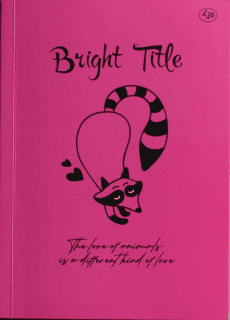 Блокнот А5 40арк. б/лін. "Bright Title note" raccoon №902552/Profiplan — купити | Канцелярський Сад