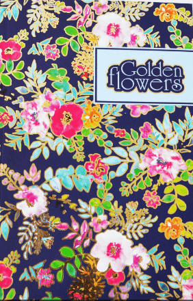 Блокнот А5 40арк. б/лін. "Golden Flowers" violet №903627/Profiplan — купити | Канцелярський Сад