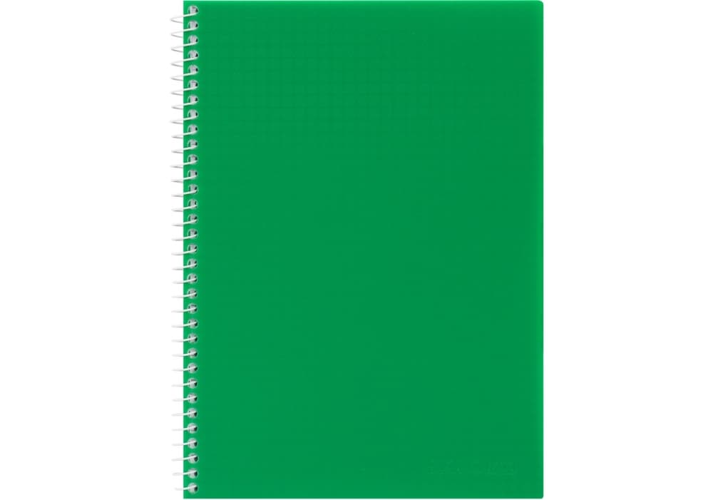 Блокнот пруж. бок. А5 80арк. кліт. пласт. обкл. №E20306/Economix — фото 6