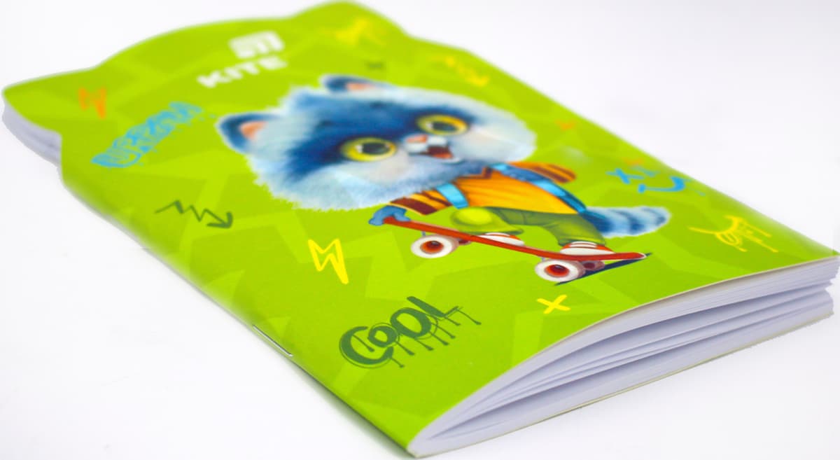 Блокнот А5 48арк. м'яка обкл. Skate cat №K25-461-1/Kite — фото 4