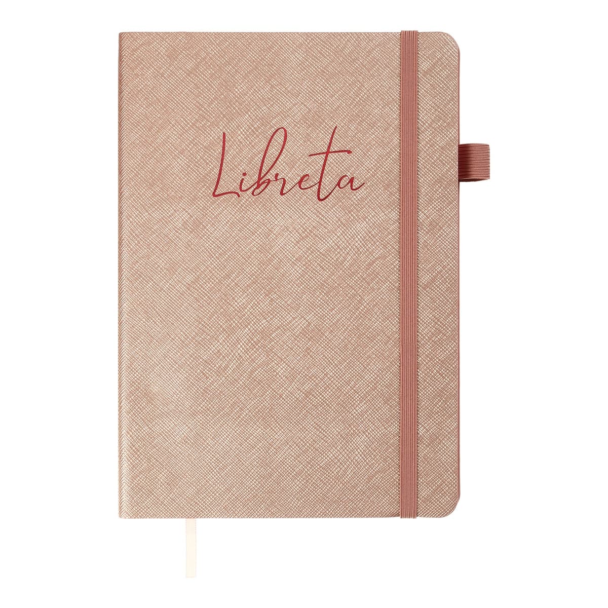 Блокнот А5 96арк. кліт. обкл. шкірзам. "Libreta" бежевий №BM.295117-28/Buromax — купити | Канцелярський Сад