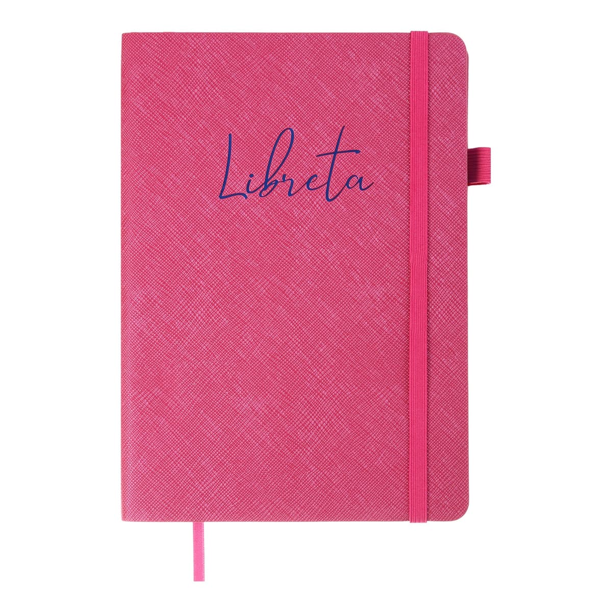 Блокнот А5 96арк. кліт. обкл. шкірзам. "Libreta" малиновий №BM.295117-29/Buromax — купити | Канцелярський Сад