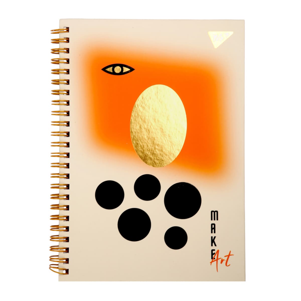 Блокнот пруж. А5 64арк. кліт. Make art 7БЦ №152023/Yes — купити | Канцелярський Сад