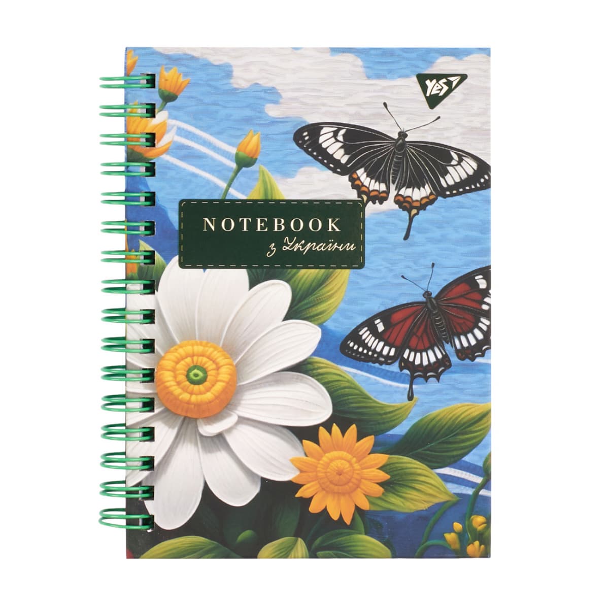 Блокнот пруж. А6 64арк. кліт. Ukrainian notebook 7БЦ №152027/Yes — купити | Канцелярський Сад