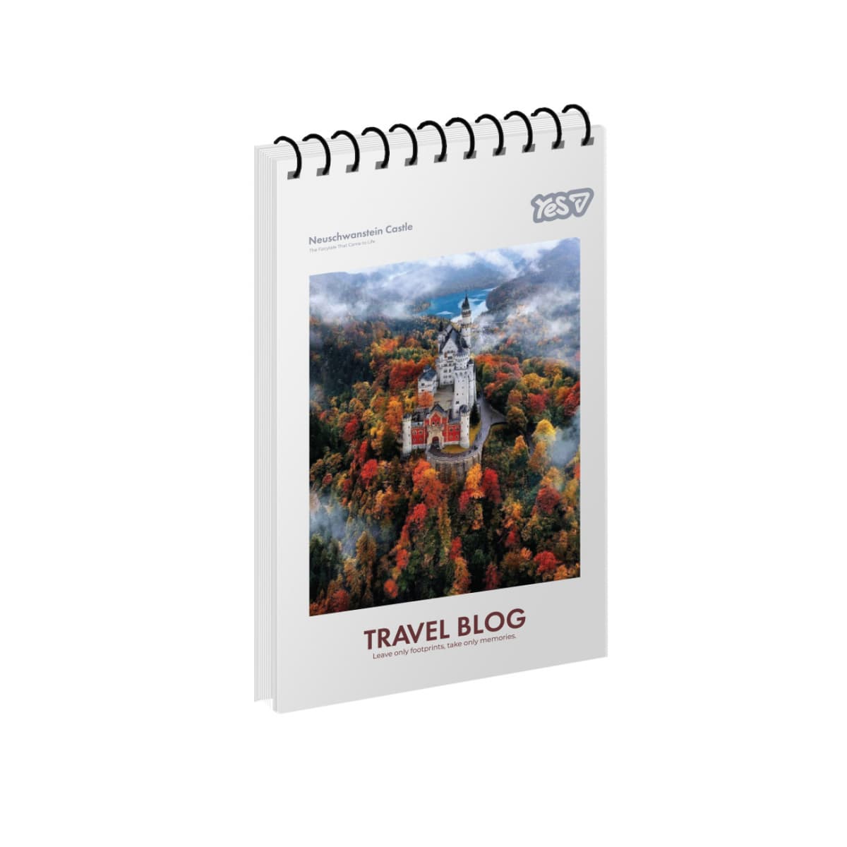 Блокнот пруж. верх. А6 80арк. кліт. карт. Travel №152289/Yes — купити | Канцелярський Сад