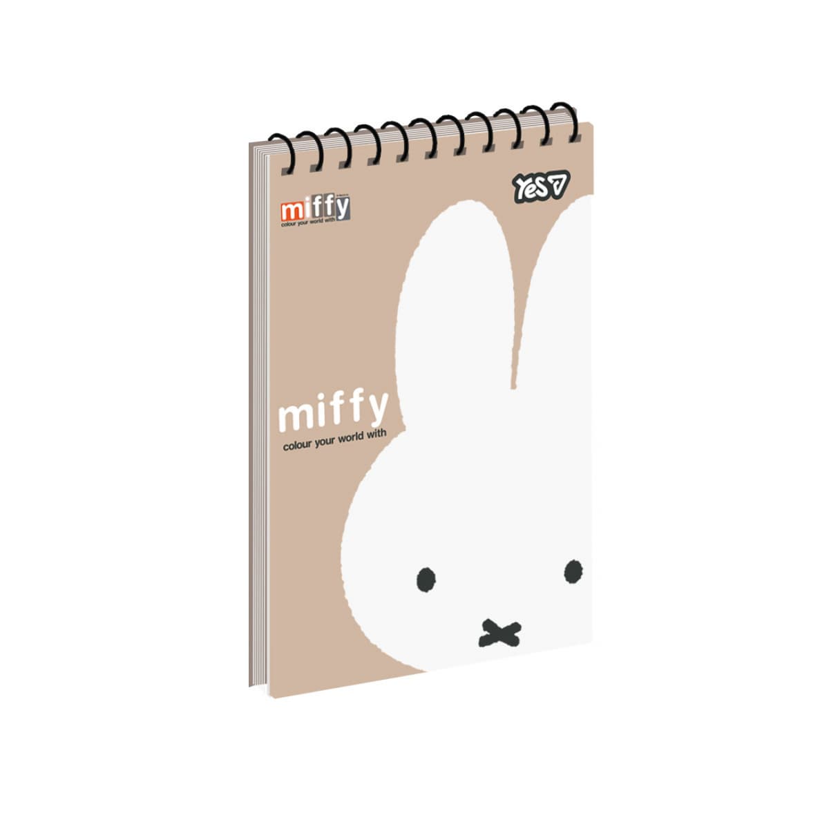 Блокнот пруж. верх. А6 80арк. кліт. карт. Miffy №152273/Yes — фото товару | Канцелярський Сад