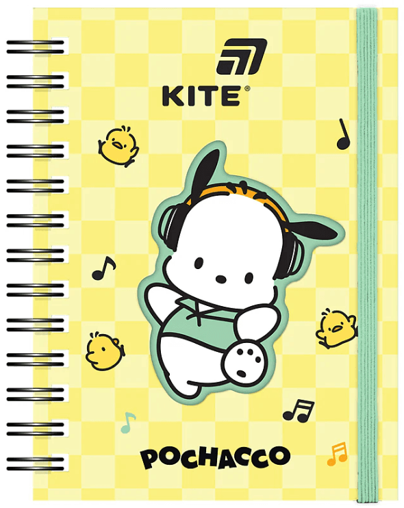 Блокнот пруж. А6 80арк. вирубка Pochacco №PC26-229/Kite — купити | Канцелярський Сад