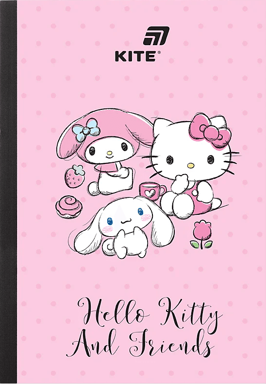 Блокнот А5 40арк. кліт. м'яка обкл. "Hello Kitty" №HK26-091-2/Kite — купити | Канцелярський Сад
