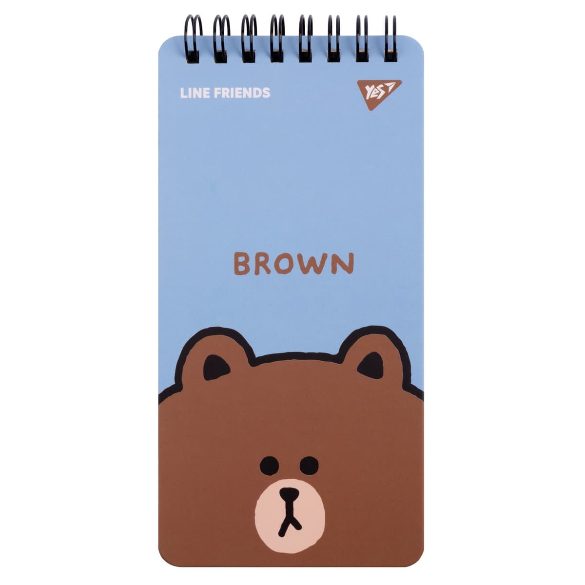 Блокнот пруж. верх. подв. А6 60арк. лін. "Line Friends" Brown №151763/Yes — купити | Канцелярський Сад