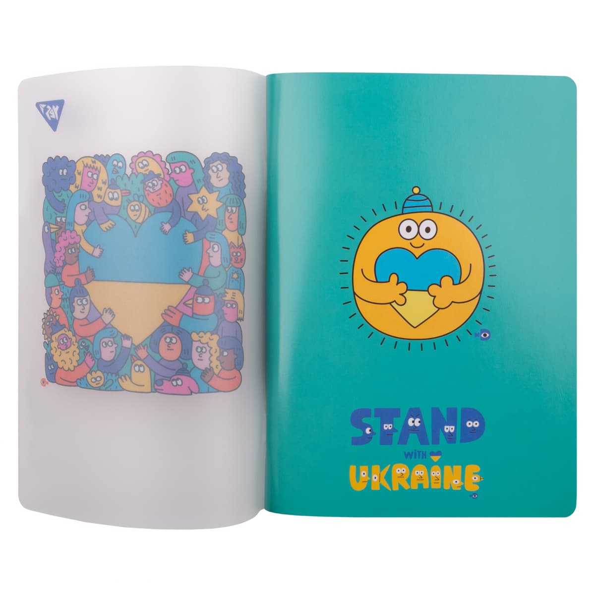 Блокнот А5 70арк. кліт. пласт. обкл. Stand with Ukraine №681859/Yes — фото 3