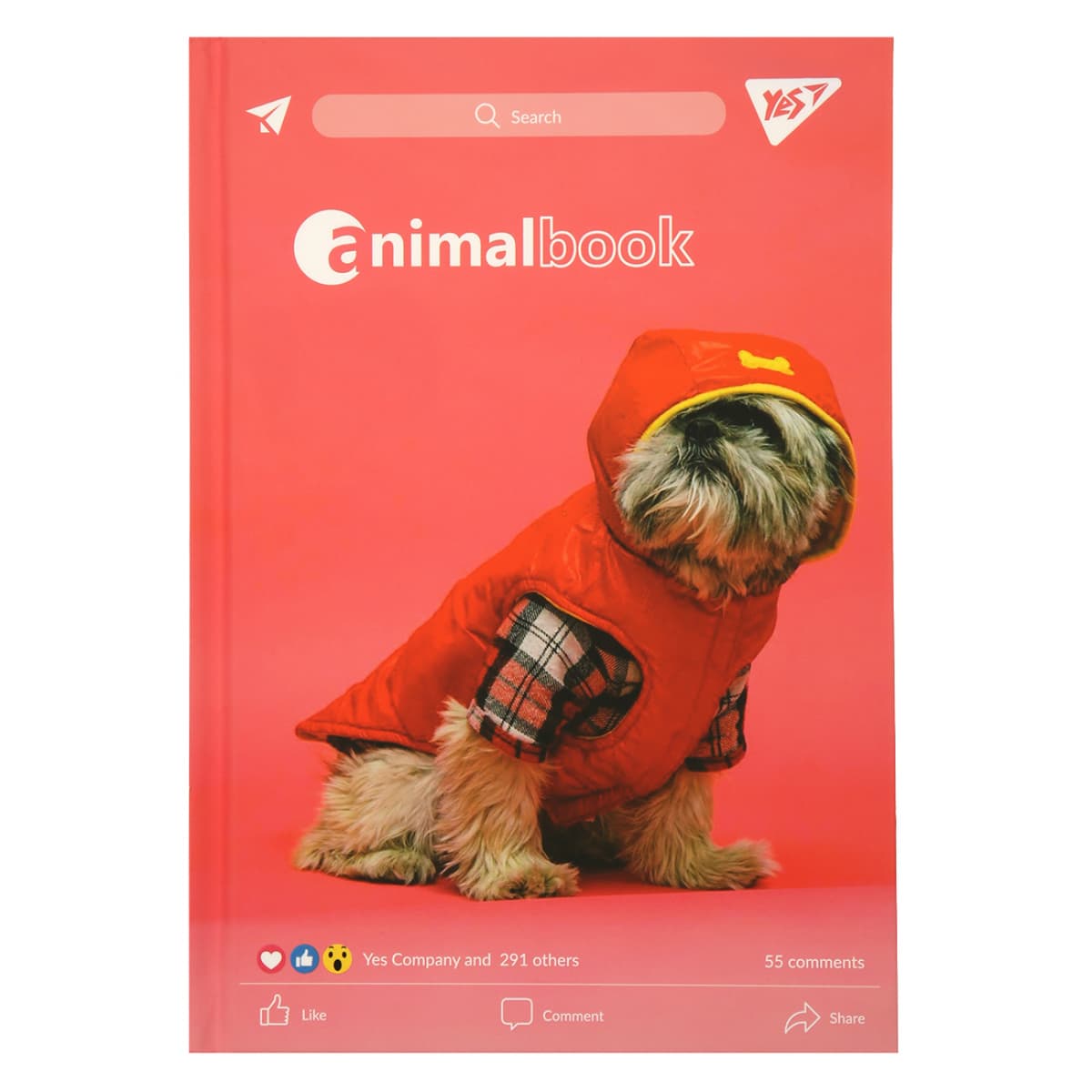 Блокнот А5 64арк. лін. Animalbook 7БЦ №152048/Yes — купити | Канцелярський Сад