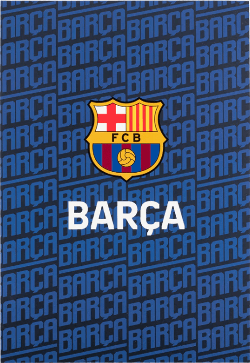 Блокнот А5 50арк. кліт. тв. обкл. FC Barcelona №BC25-194/Kite — купити | Канцелярський Сад
