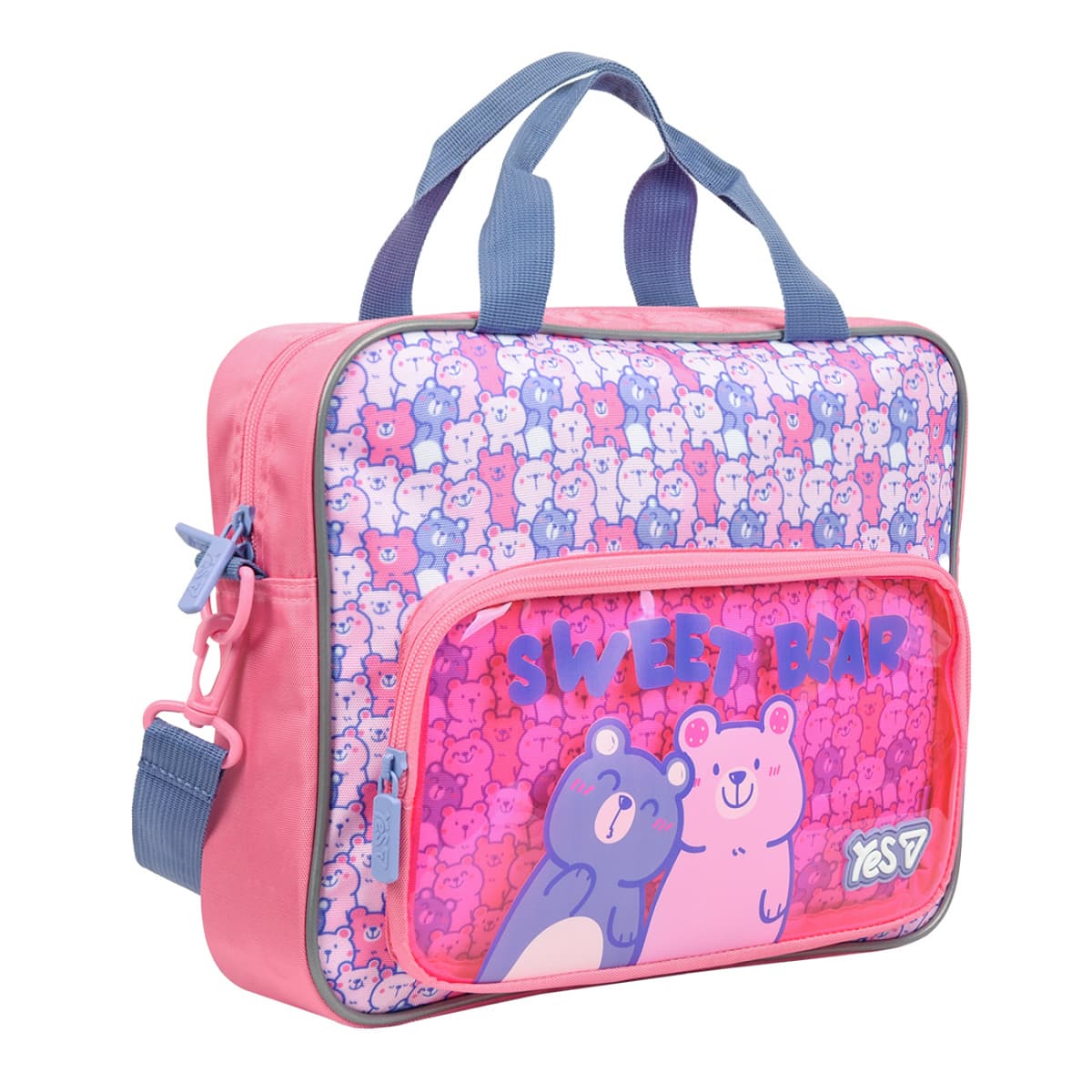 Сумка шкільна А4 "Yes" B-1 Р-26 Sweet Bear 1від.,2карм. №550421 — купити | Канцелярський Сад