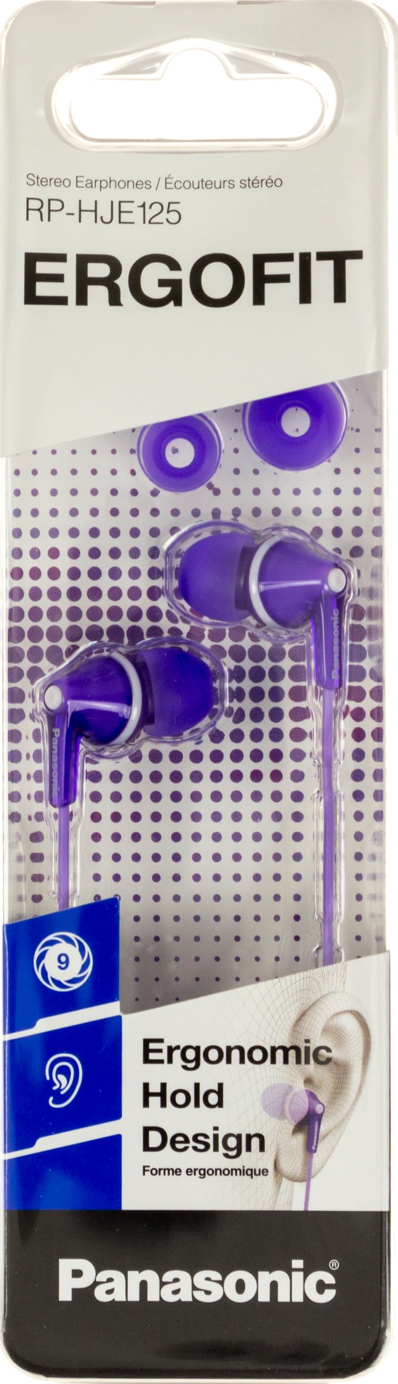 Навушники вакуумні Panasonic RP-HJE125E-V violet — купити | Канцелярський Сад