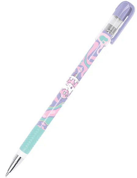 Ручка гел. "Kite" №K24-068-2 Rainbow Catcorn "пиши-стирай" 0,5мм синя — купити | Канцелярський Сад