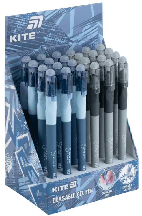 Ручка гел. "Kite" №K26-098-4 Smart 4 "пиши-стирай" 0,5мм синя — фото 3