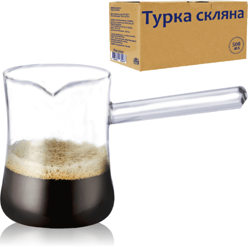 Турка скло 500мл №32232/S&T — купити | Канцелярський Сад