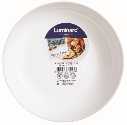 Блюдо скло "Luminark. Friends Time White" 17см №P6280 — купити | Канцелярський Сад