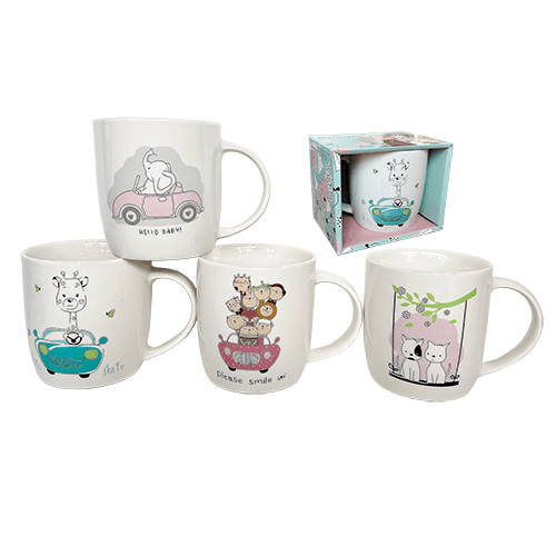 Чашка керам. 360мл "Cute animals" в подар. упаковці №4160-52/S&T — купити | Канцелярський Сад