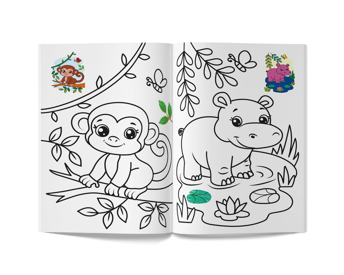 Книга А5 "Кольорованка. Зоопарк" №6239/Кристал Бук — фото 6