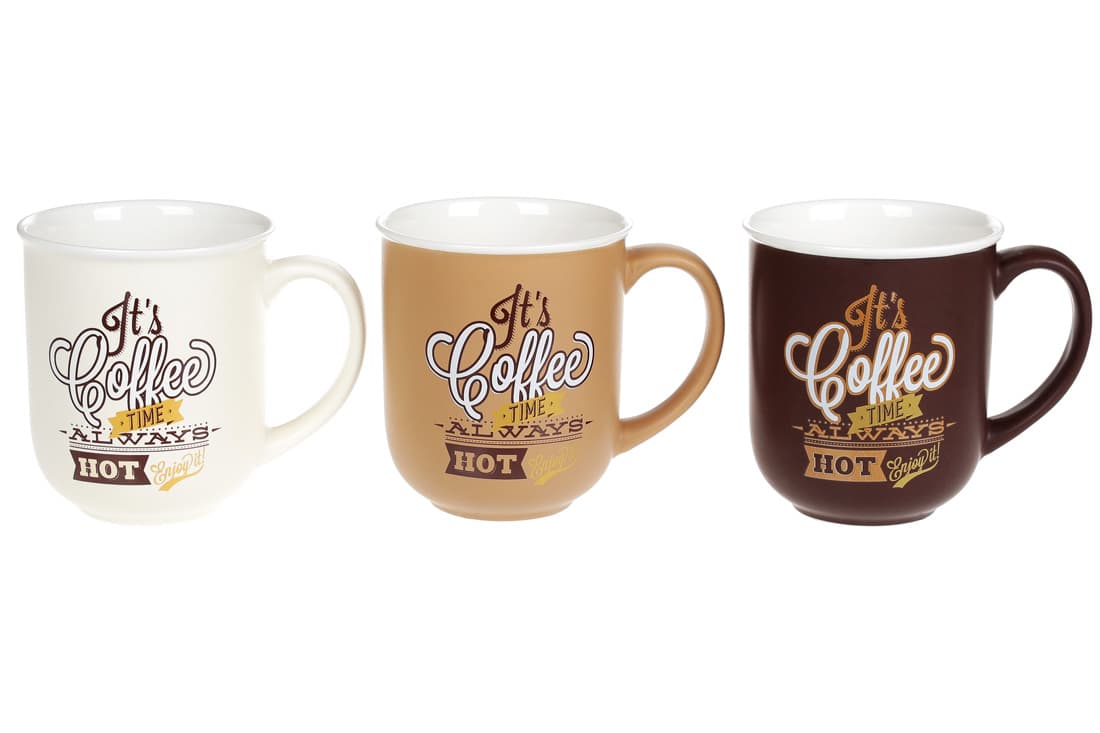 Чашка керам. 380мл "Coffee Time" №930-003/Bonadi — купити | Канцелярський Сад