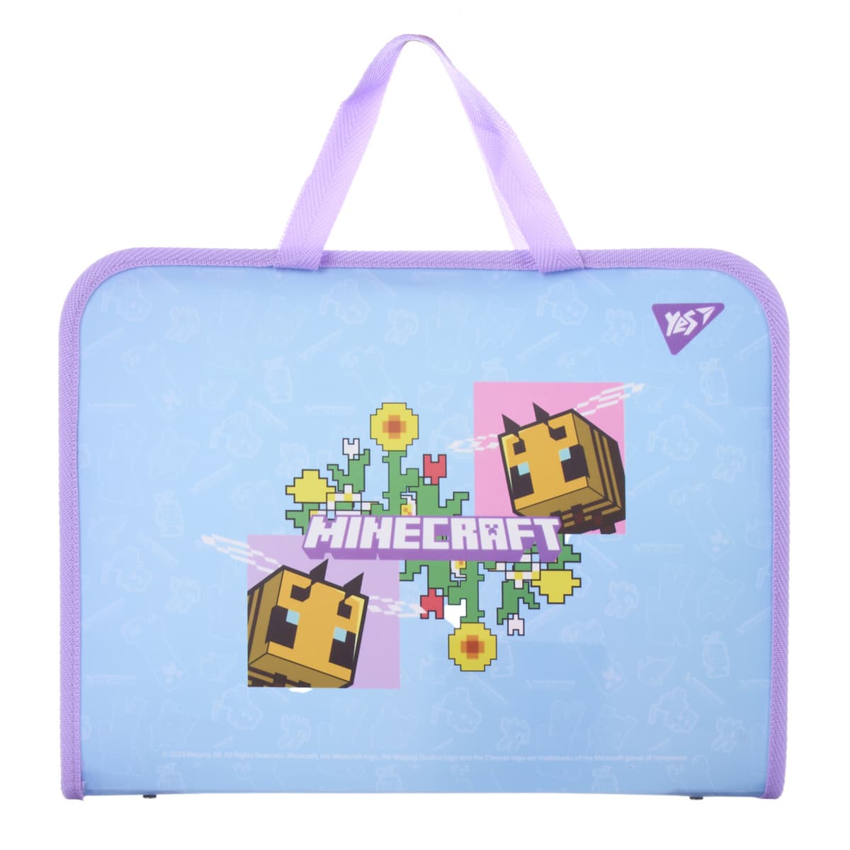 Папка-портфель "Yes" №492313 А4 Minecraft.Spring на блиск. з ручками — фото 3