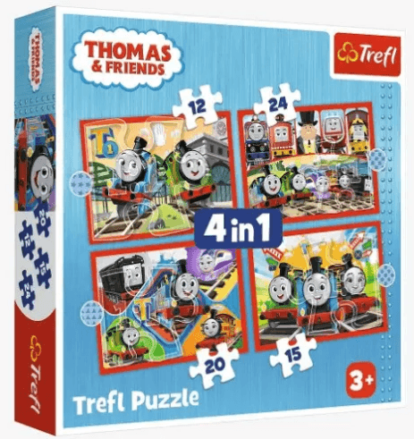 Пазли Trefl 4в1 Томас та компанія №34619 — купити | Канцелярський Сад
