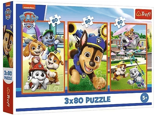 Пазли Trefl 3x80ел. Paw patrol Собача банда №34886 — купити | Канцелярський Сад
