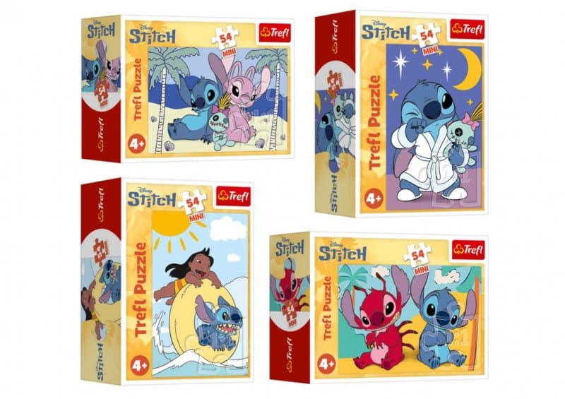 Пазли Trefl 54ел. Mini Стіч і його світ/ Disney Lilo&Stitch_FSC Mix 70% №54220/19811/19814 — купити | Канцелярський Сад