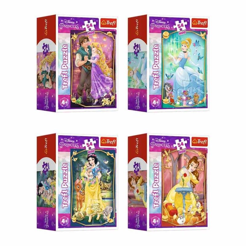 Пазли Trefl 54ел. Mini Princess Прекрасні принцеси №54191/19716/19719 — купити | Канцелярський Сад