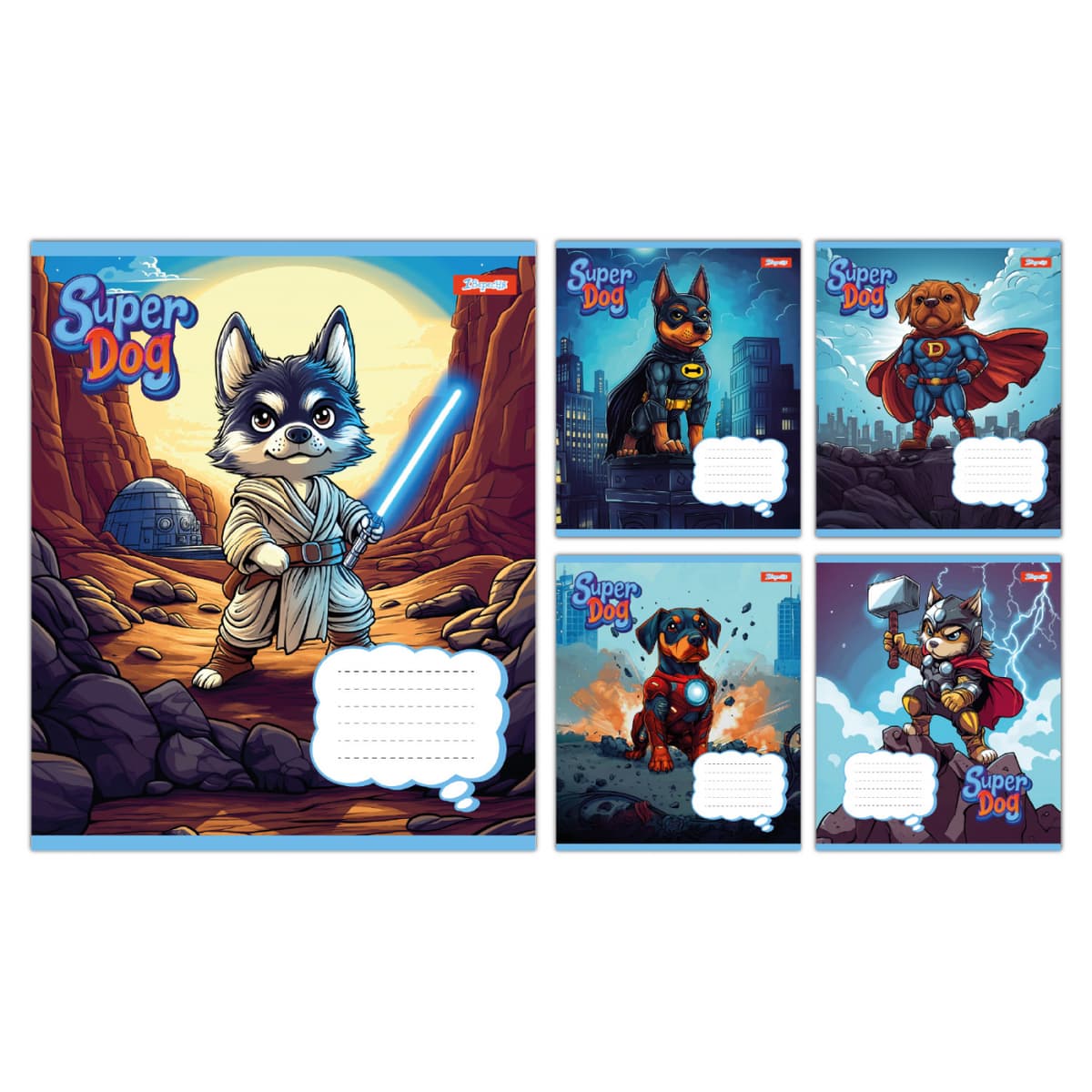 Зошит 12арк. кліт. 1В Super Dog №768252 — купити | Канцелярський Сад
