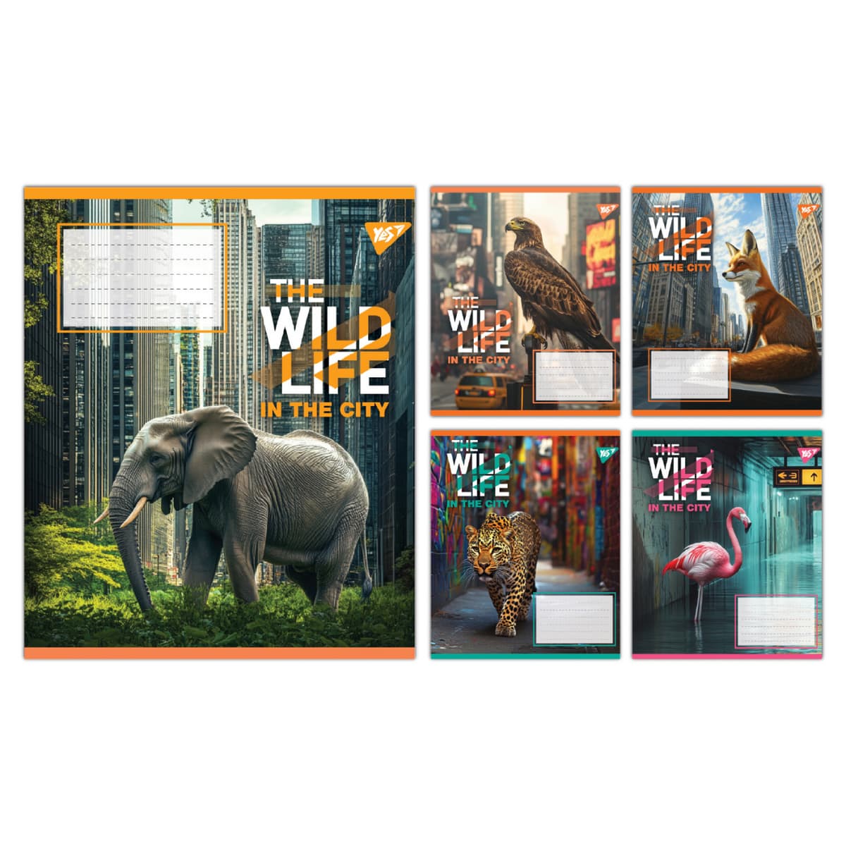 Зошит 24арк. кліт. YES The wild in the city №767764 — купити | Канцелярський Сад