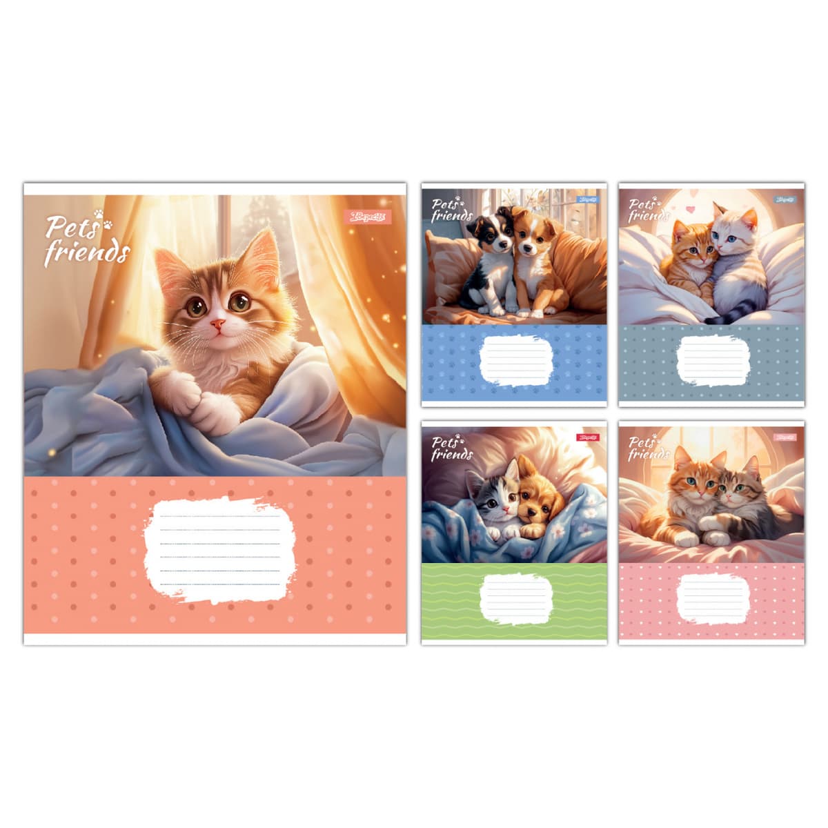 Зошит 12арк. кос.лін. 1В Pets Frinds №768068 — купити | Канцелярський Сад