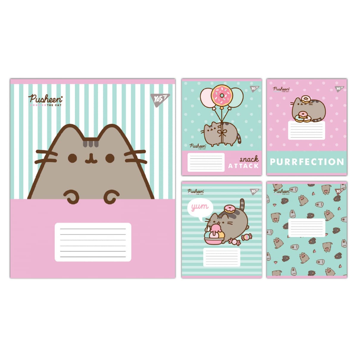 Зошит 12арк. лін. YES Pusheen Candy №767598 — фото товару | Канцелярський Сад
