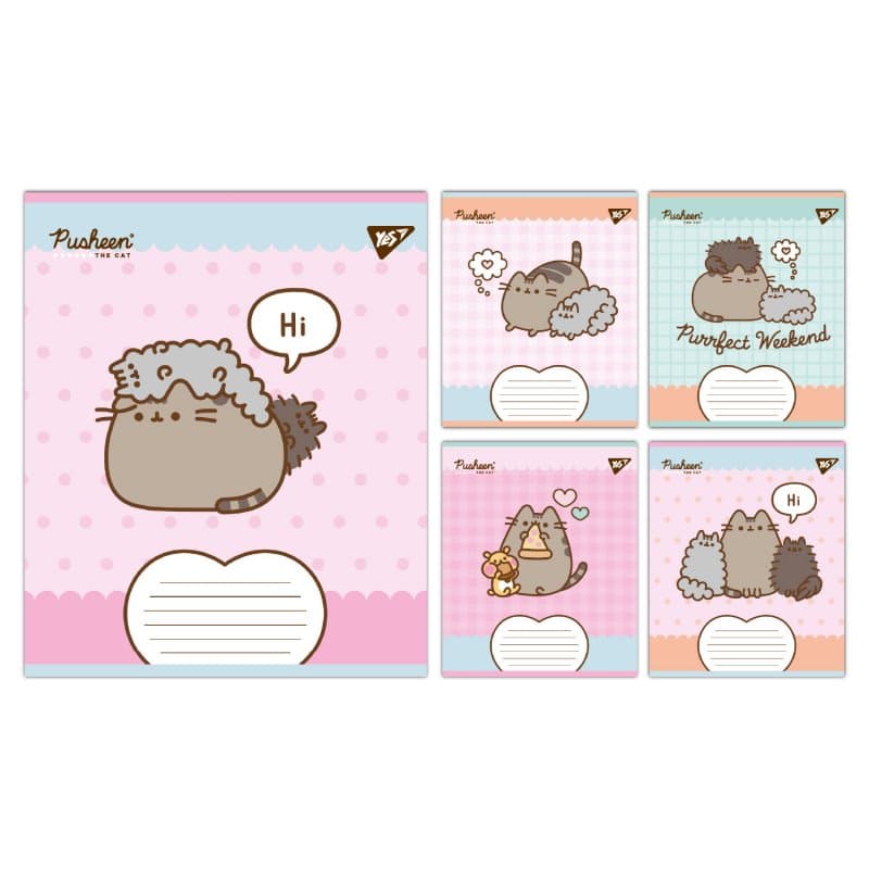 Зошит 18арк. лін. YES Pusheen Weekend №767611 — купити | Канцелярський Сад